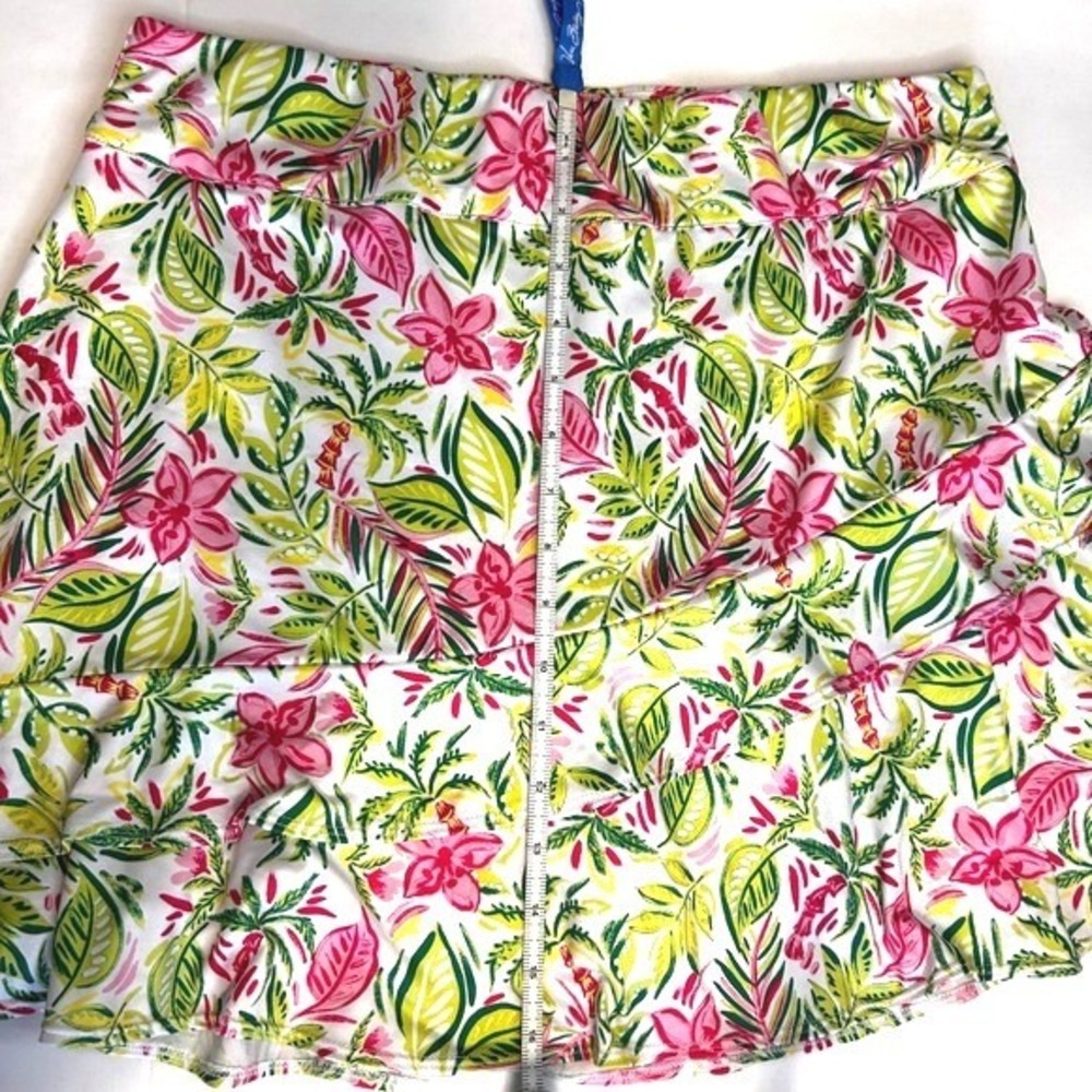 Emerald 18 Womens Tropical Floral Print Long Sleeve Golf Tennis Skirt Set L - Picture 5 of 8